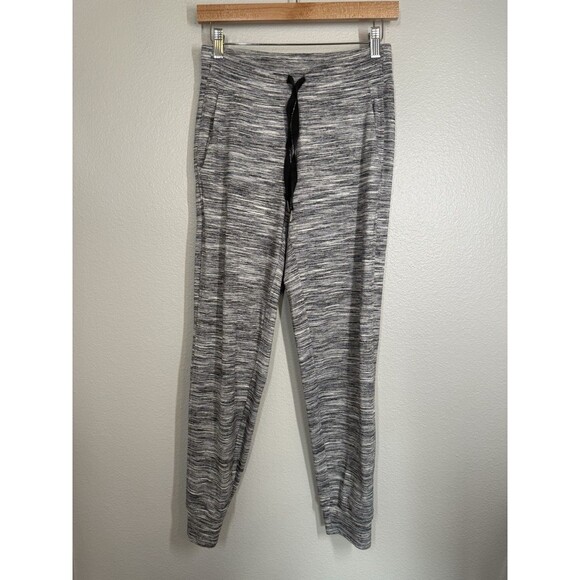 LULULEMON Ready To Rulu Space Dye Seal Gray Deep Coal Jogger Pants Womens Size 4 - Picture 4 of 12